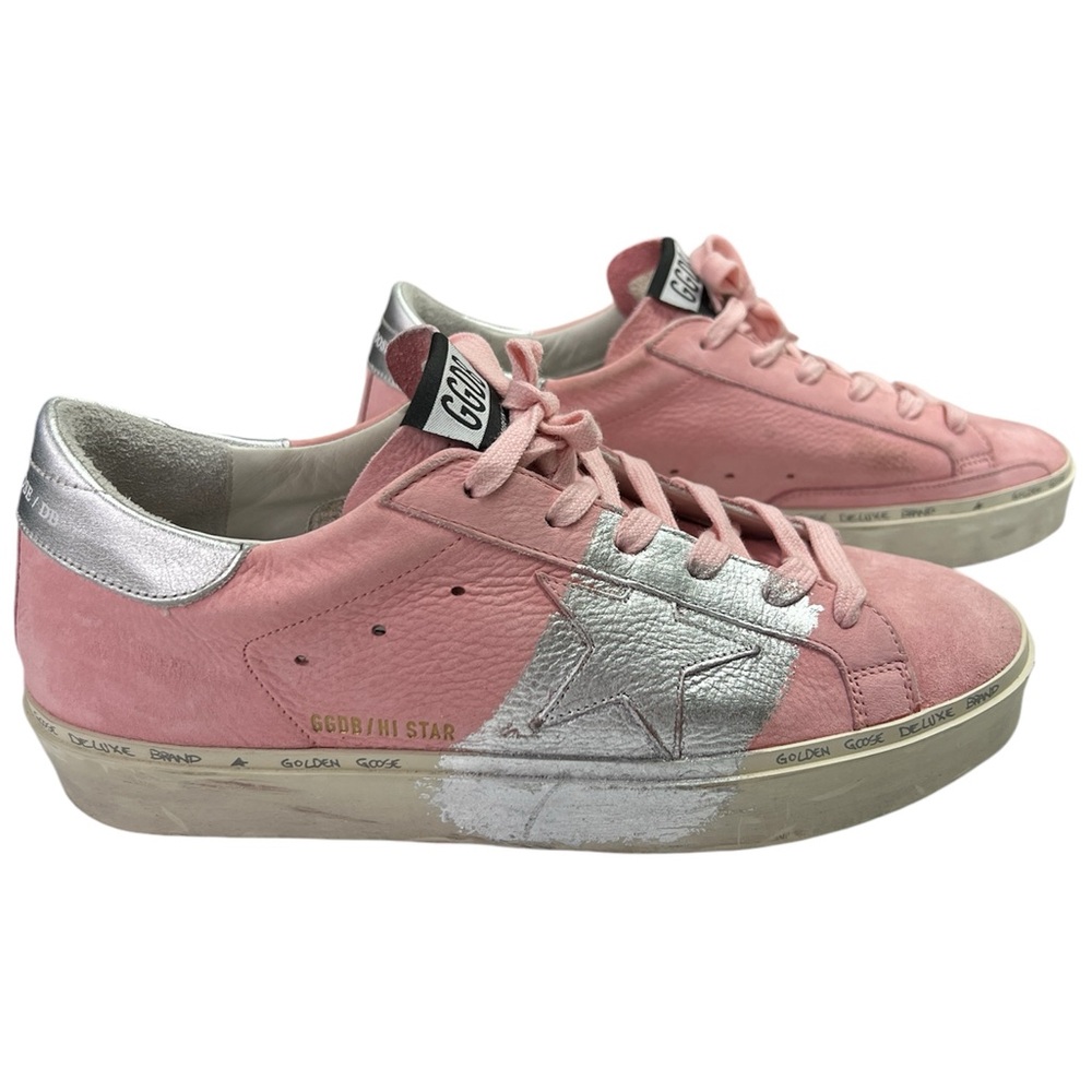 Golden Goose HI STAR Pink Silver Limited Edition Sneakers - Size 41 (Italy)